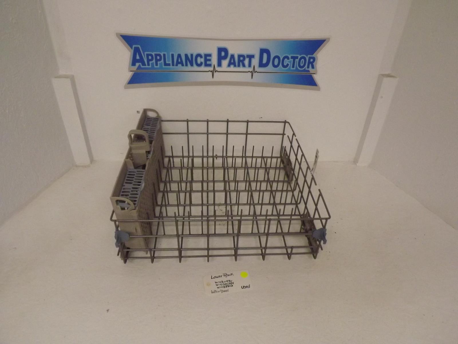 Whirlpool Dishwasher W10311986 W10380384 W11158802 Lower Rack Used Whirlpool Dishwasher W10311986 W10380384 W11158802 Lower Rack Used
